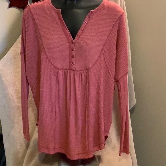 BNWT Free People Oversized Long Sleeve Tee - Picture 4 of 16